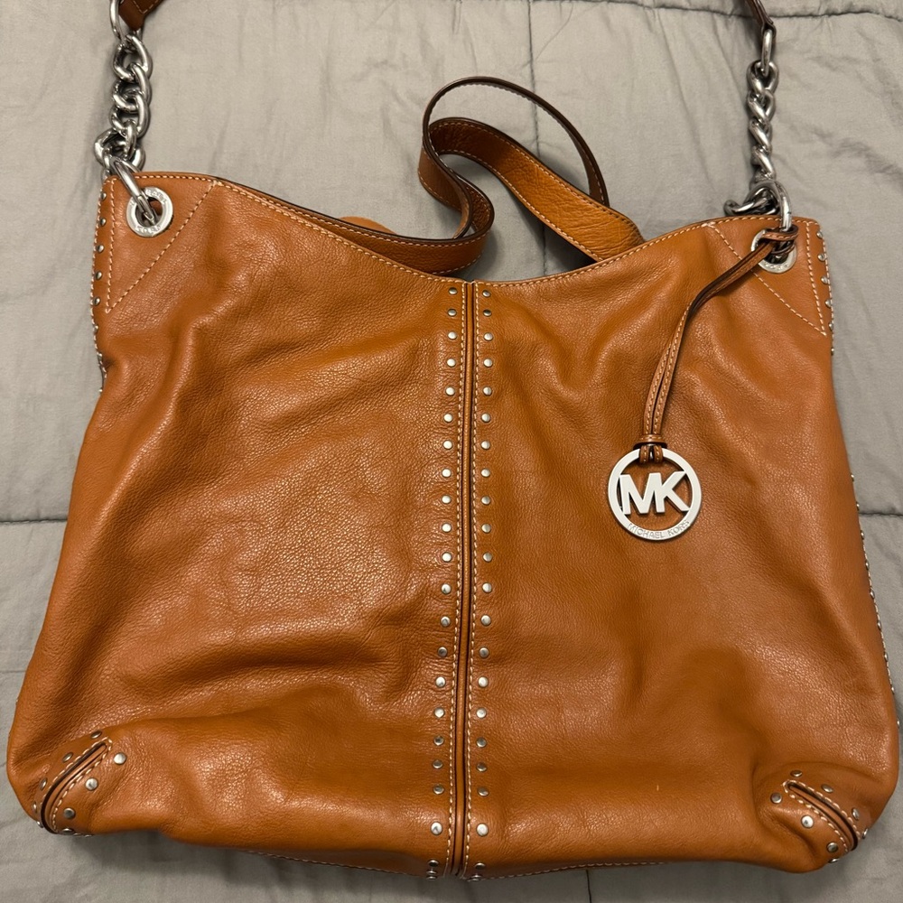 Michael Kors Tan Leather Shoulder/satchel Bag - Picture 2 of 9